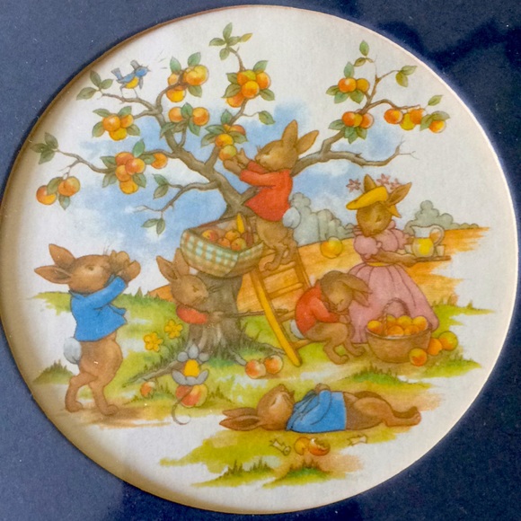 2 Vintage,Royal Doulton,Bunnykins Framed Prints - Picture 3 of 5